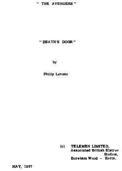 Script cover page